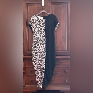Maxi dress Leopard and Black size S